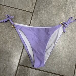 Princess Polly Lavender and White Bikini Bottom
